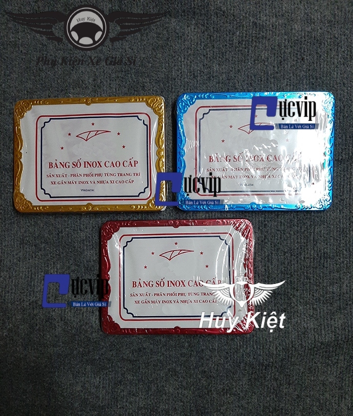 [HCM]Bộ Khung Biển Số Xe Máy Nhôm Màu Đẳng Cấp MS1772