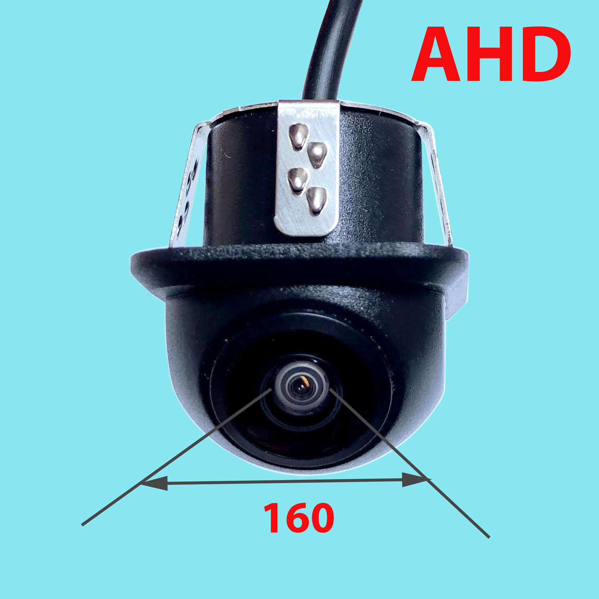 Camera cặp lề AHD, độ phân giải 720P, góc quay 160 độ