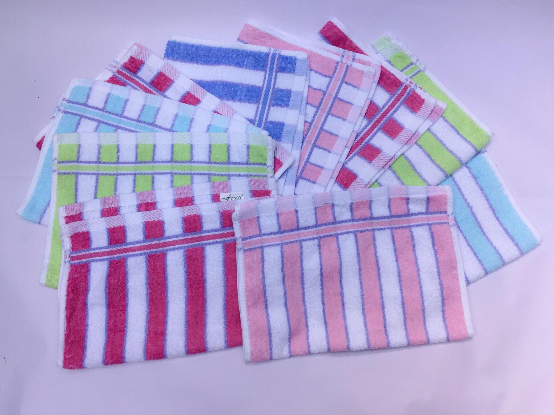 Combo 10 khăn sọc lau mặt(30x40)