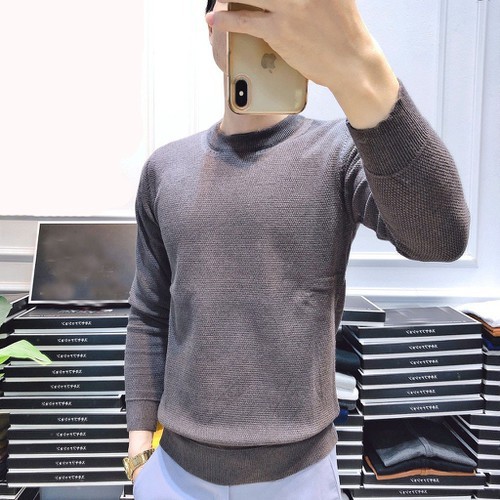 Áo Len Nam Dệt Kim Cổ Tròn Cao Cấp