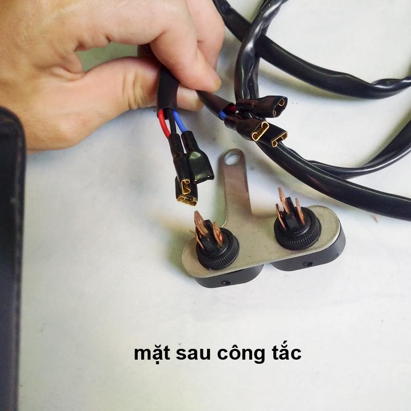 Công Tắc Led đôi chân ốc cho xe máy NK080
