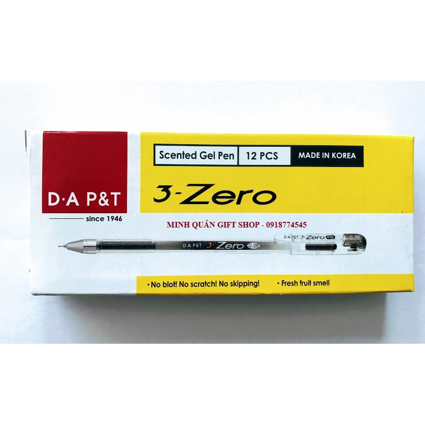 Bút Gel 3 - Zero (1 hộp/12 cây)