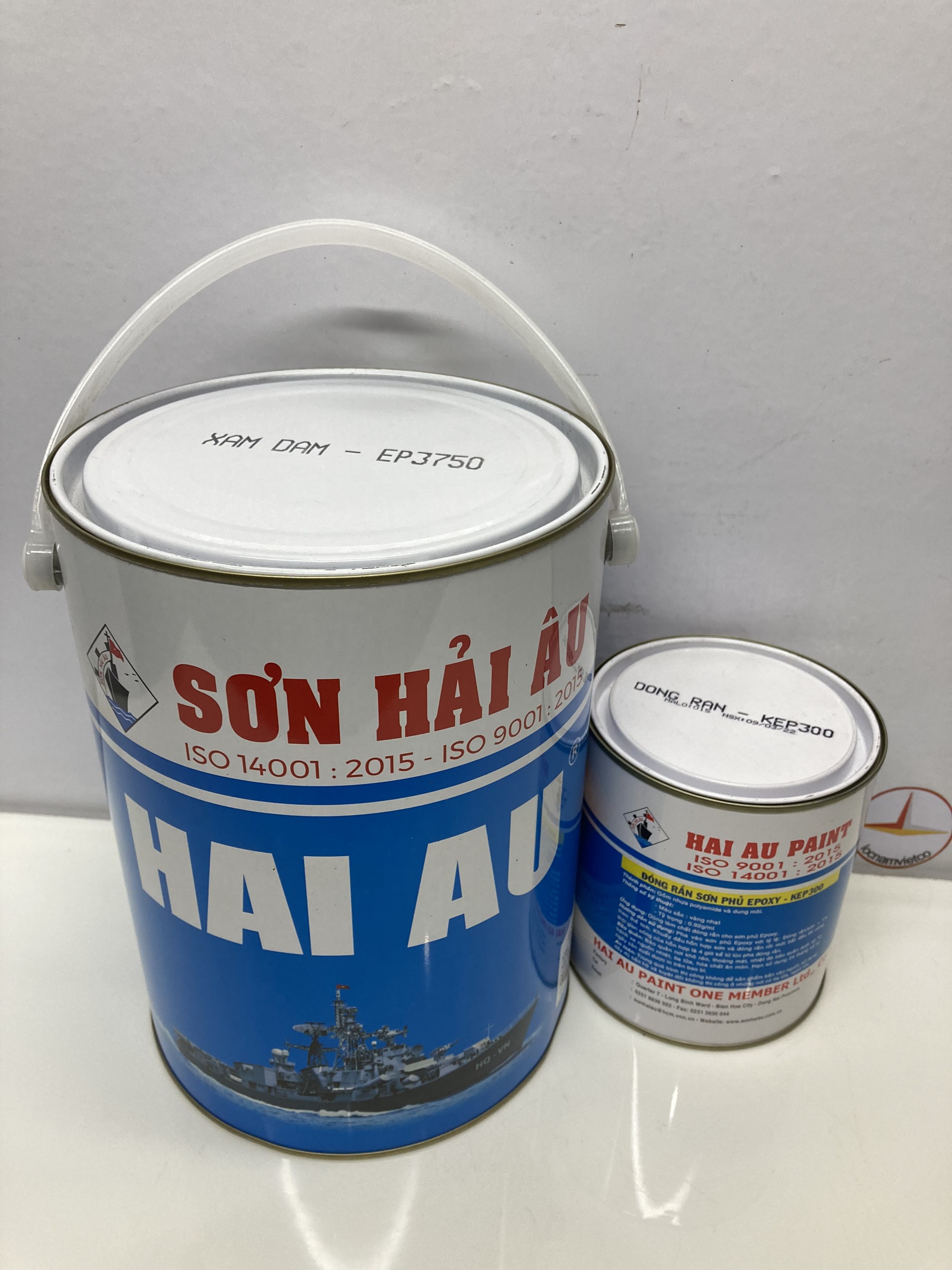 Sơn Epoxy Hải Âu màu xám đậm EP 750 5L/Bộ