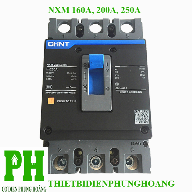 [HCM]CẦU DAO TỰ ĐỘNG APTOMAT KHỐI MCCB 3P-(160A 200A 250A) - CHINT [CHÍNH HÃNG] [GIAO NHANH]