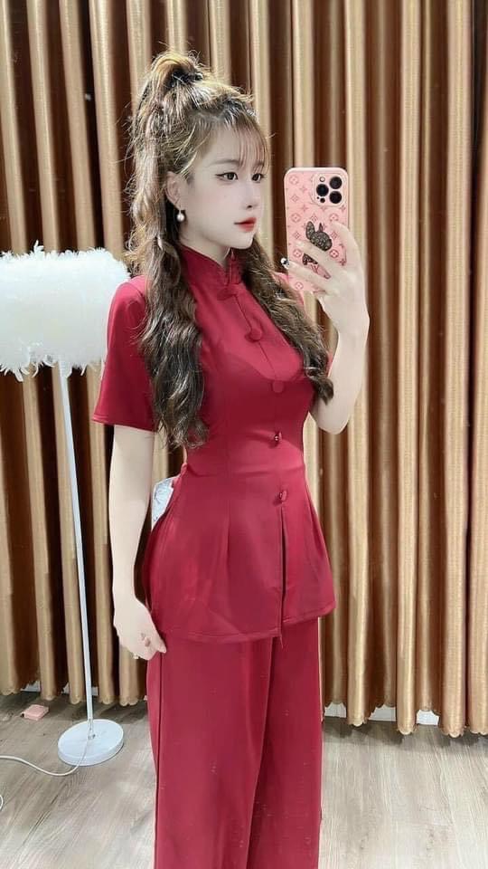 Set Đồ Đi Chùa Thêu Chất Vải Lụa Cao Cấp L11
