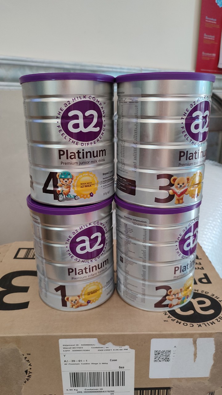 HCMDate 2022-SỮA A2 PLATINUM ÚC SỐ1 2 3 4 900GR DATE 2022