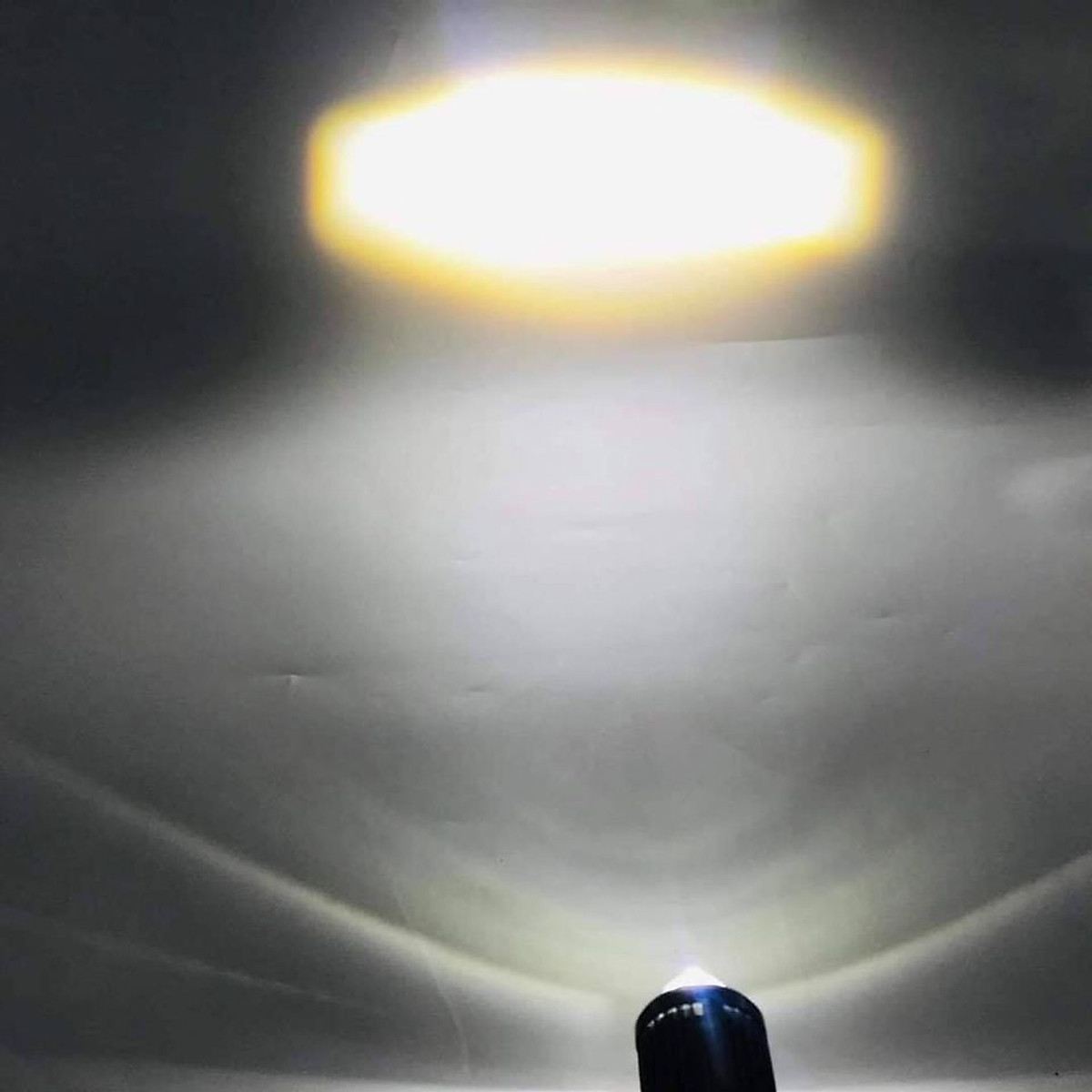 Đèn pha led Bi cầu H4 Mini siêu sáng cos vàng pha trắng (loại rẻ , không bảo hành)