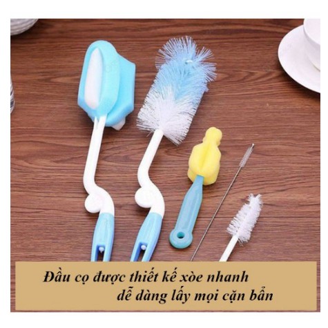Cọ bình sữa , núm ti 5 chi tiết