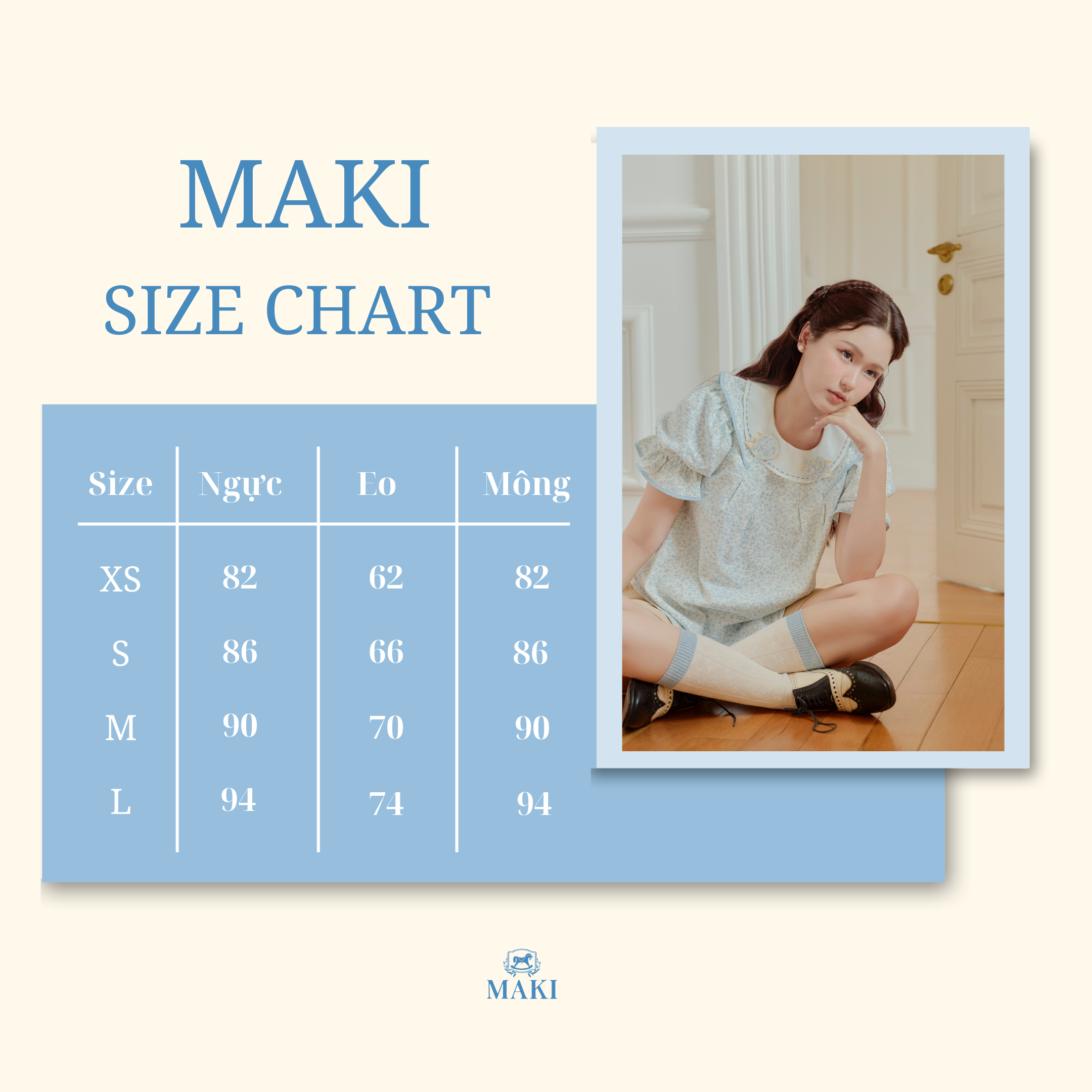 MAKI - Mia Skirt - Chân váy trắng