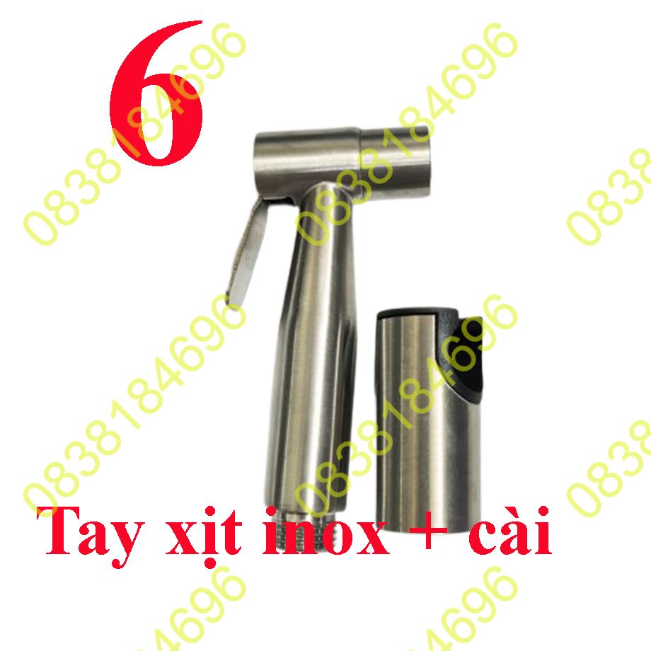 Bộ Vòi Xịt Vệ Sinh và Dây INOX 304 HC3041XDT Chất liệu toàn bộ bằng inox 304 Nước mạnh Độ bền cao. Vòi Xịt inox dây 2 lớp 3 lớp đẹp inox SUS304Vòi xịt vệ sinh phòng tắm inox 304 áp lực mạnh