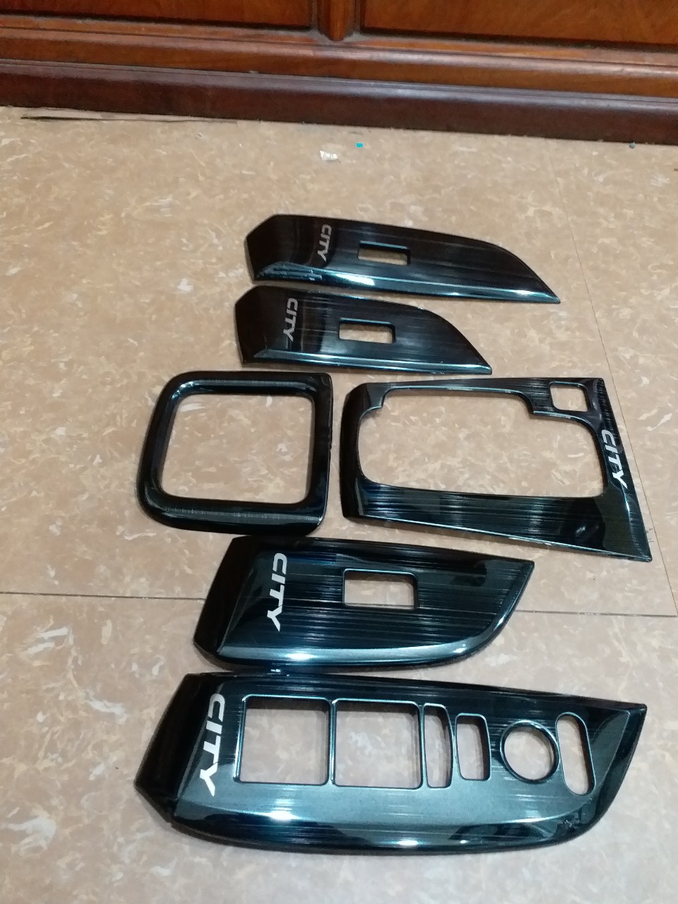 Bộ 6 ốp nội thất vân TITAN xe Honda City 2021-2023