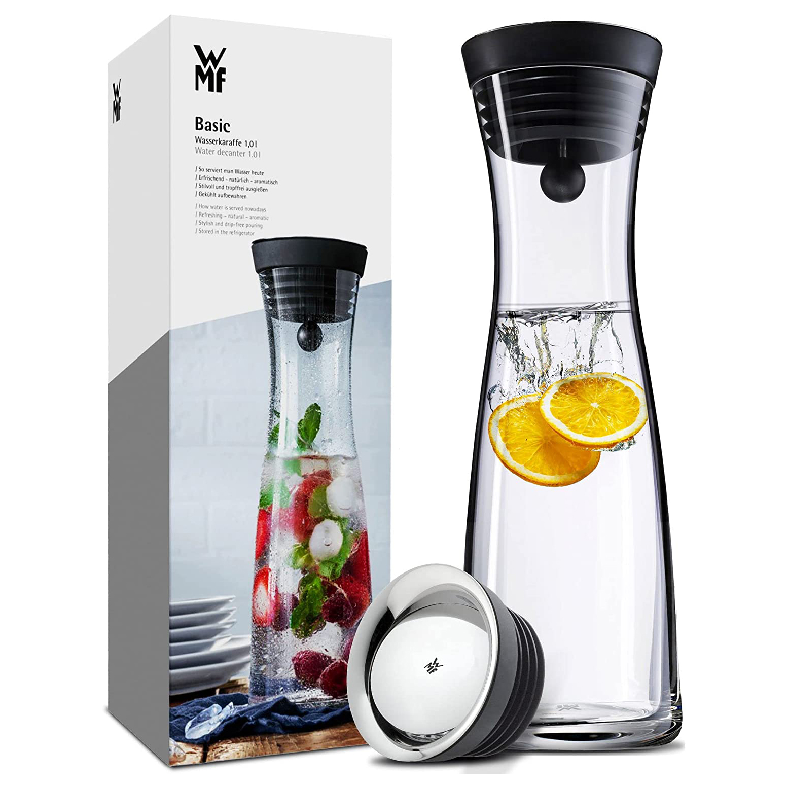 BÌNH ĐỰNG NƯỚC THUỶ TINH WMF BASIC DUNG TÍCH 1L
