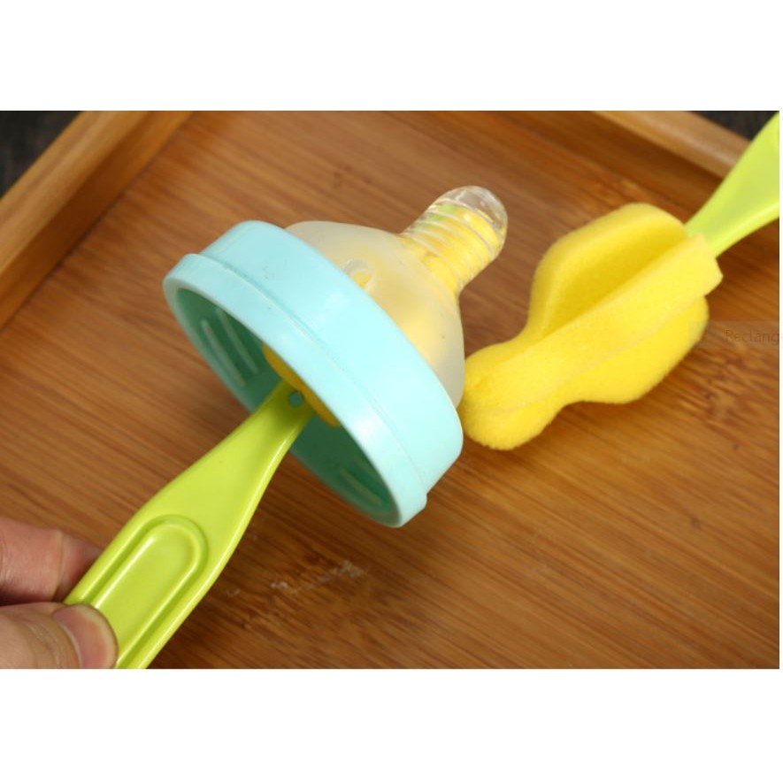 Cọ rửa núm ty bình sữa đầu bông