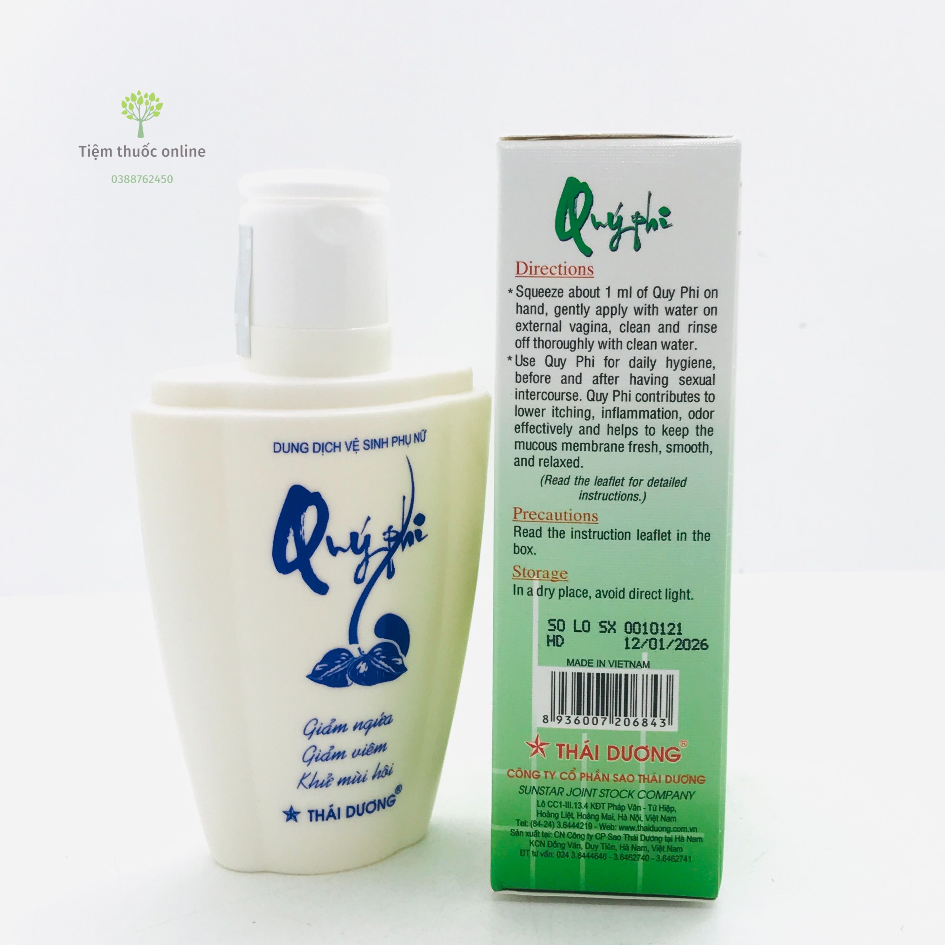 Dung dịch vệ sinh Quý Phi xanh