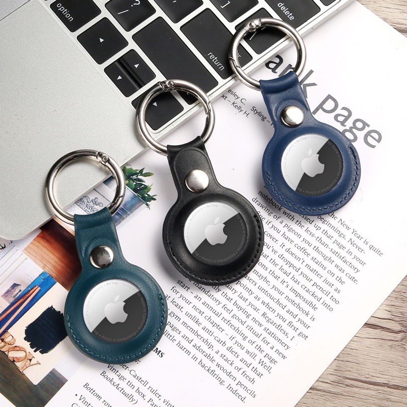 [HCM]Bao Da Có Móc Khóa Chống Rơi Cho Apple Airtag