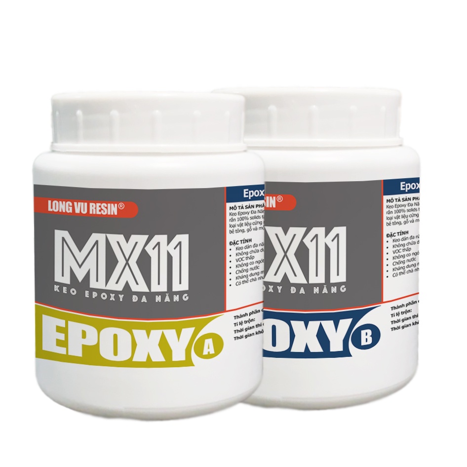 Keo Dán Đá Epoxy Hai Thành Phần AB Đa Năng MX11