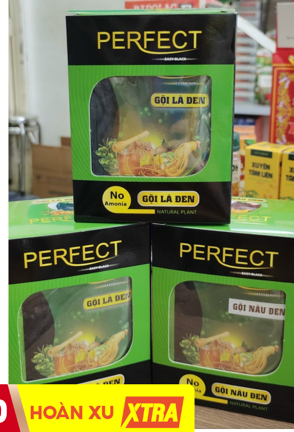 Perfect gội là đen - dầu gội nhuộm đen tóc