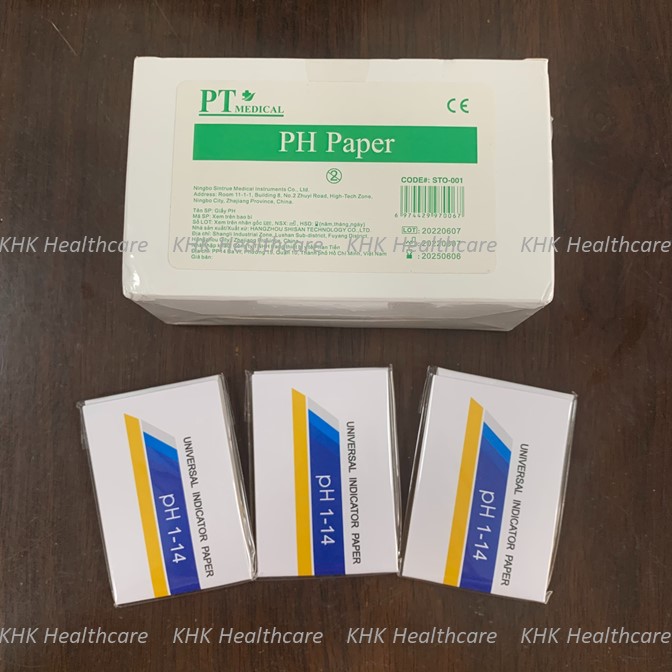 Giấy Quỳ Tím Đo Độ pH theo thang màu từ 1-14 (xấp 80 tờ)