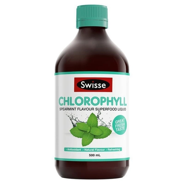 Nước diệp lục (Vị bạc hà) Swisse Chlorophyl Spearmint Flavour (500 ml) - Nhập khẩu Australia