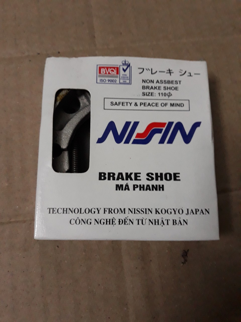 Má phanh cơ (Bố thắng) xe máy hiệu Nisin
