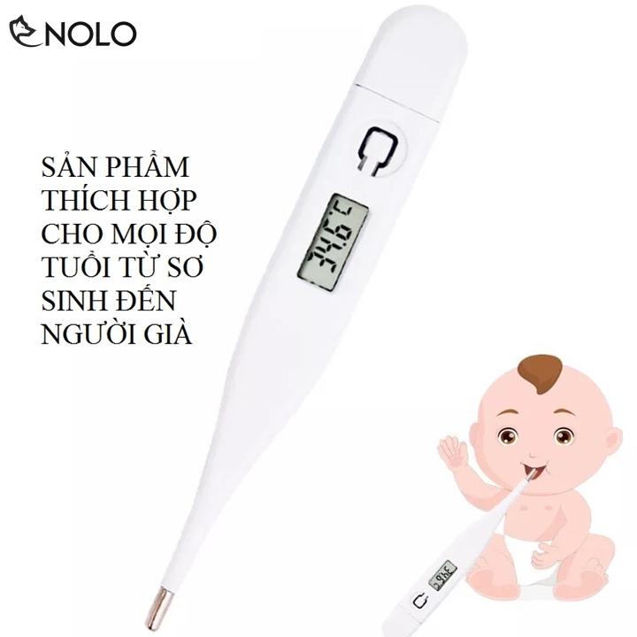 Combo 2 Nhiệt Kế Điện Tử Tiên Tiến Model M02 Màn Hình Số LCD Không Chứa Thủy Ngăn An Toàn Cho Trẻ Sơ Sinh