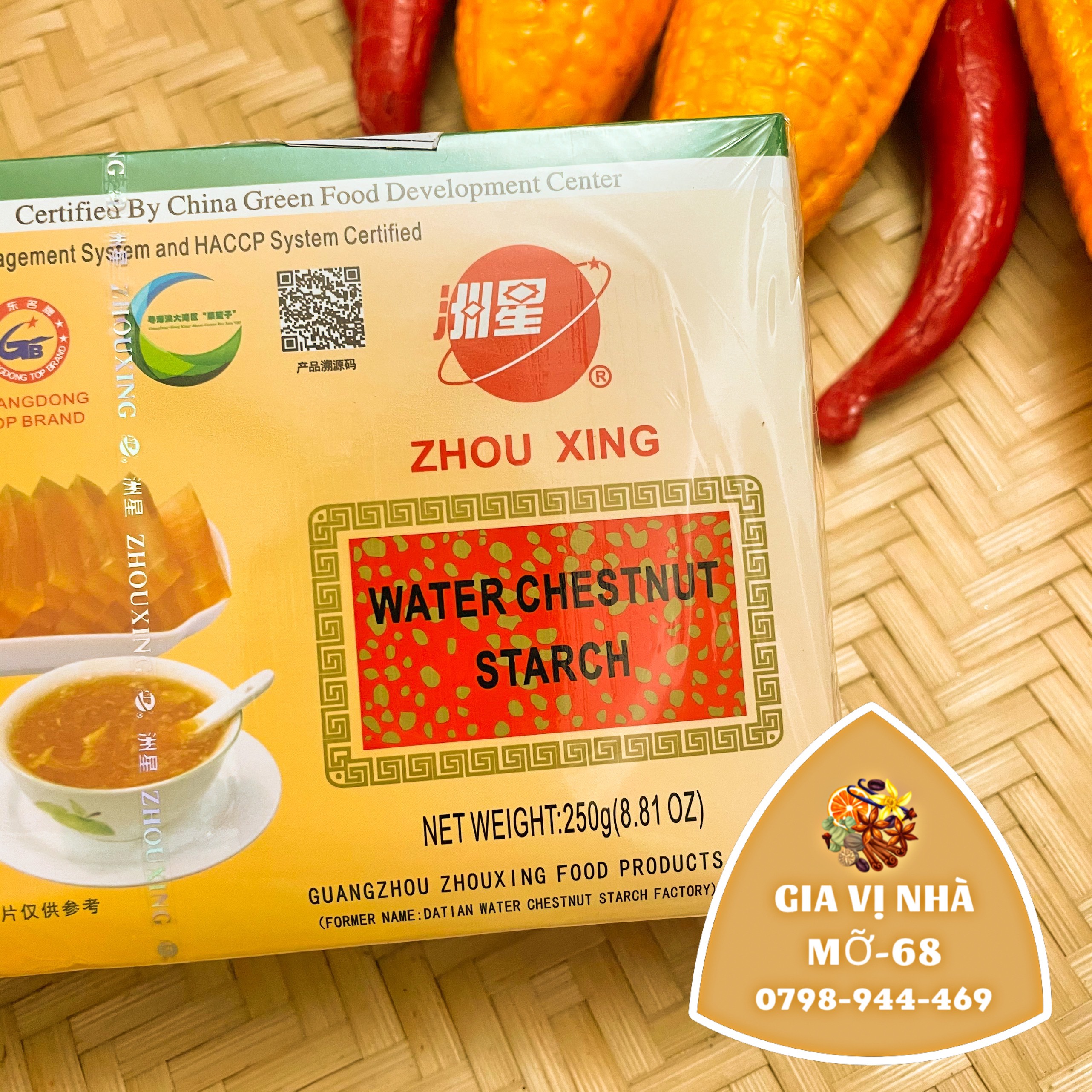 Bột củ năng Hồng Kông- hộp 250gr