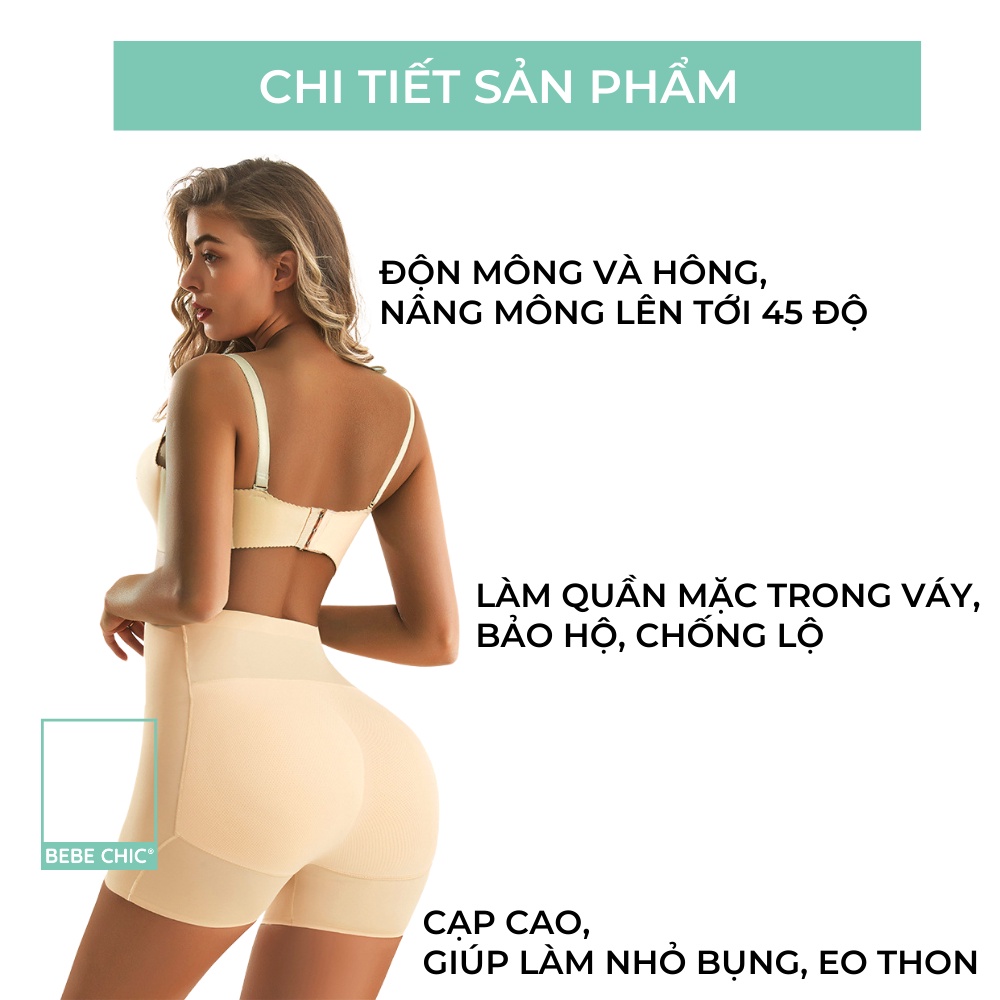 Quần Độn Mông BEBECHIC Cạp Cao Gen Bụng Cao Cấp