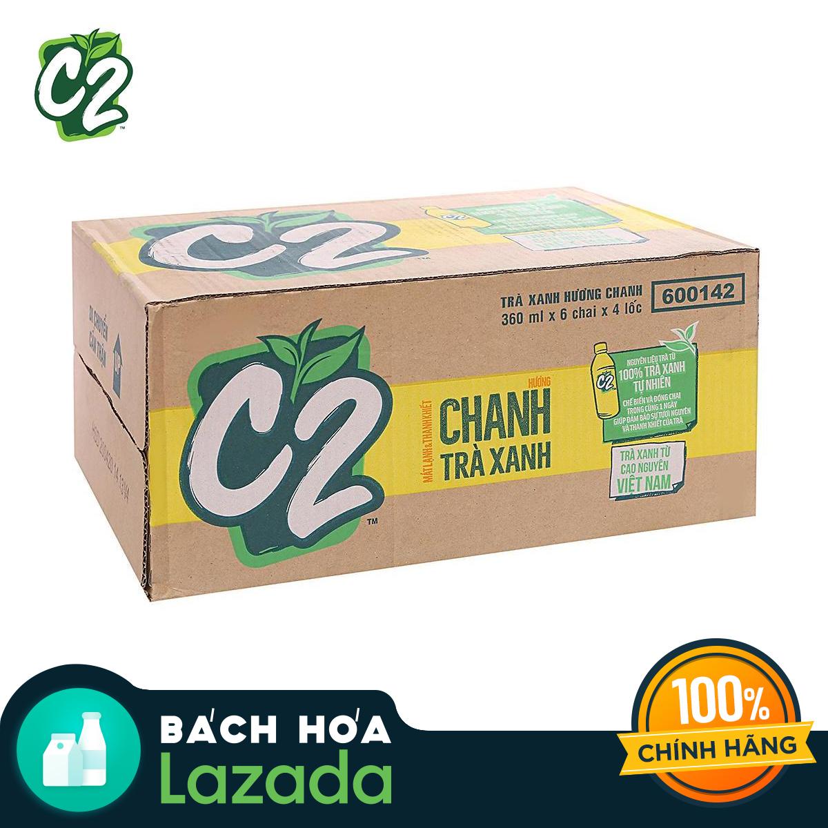 Chương Trình Ưu Đãi cho Thùng 24 Chai Trà Xanh C2 Hương Chanh Chai 24 Chai X 360ml Chương Trình Ưu Đãi cho Thùng 24 Chai Trà Xanh C2 Hương Chanh Chai 24 Chai X 360ml