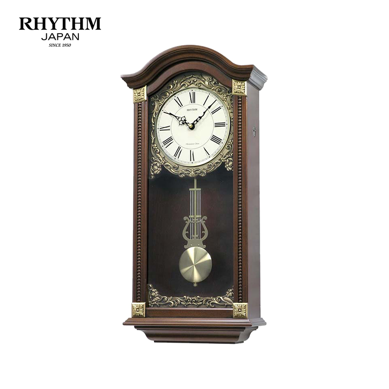 Đồng hồ treo tường Rhythm CMJ524NR06 SIP Wall Clocks (Nâu)