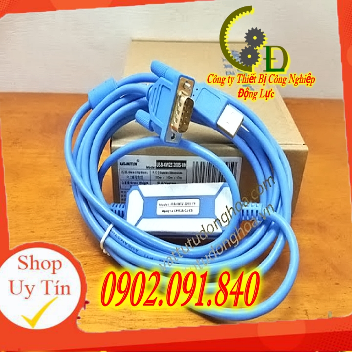 Cáp (cab) Lập Trình PLC Omron Cổng RS-232C USB-XW2Z-200S-VH