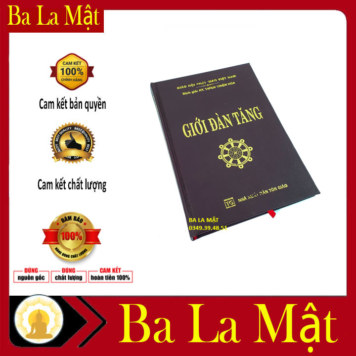 Kinh Giới Đàn Tăng Trọn Bộ Bìa Da ( BA LA MẬT SHOP )