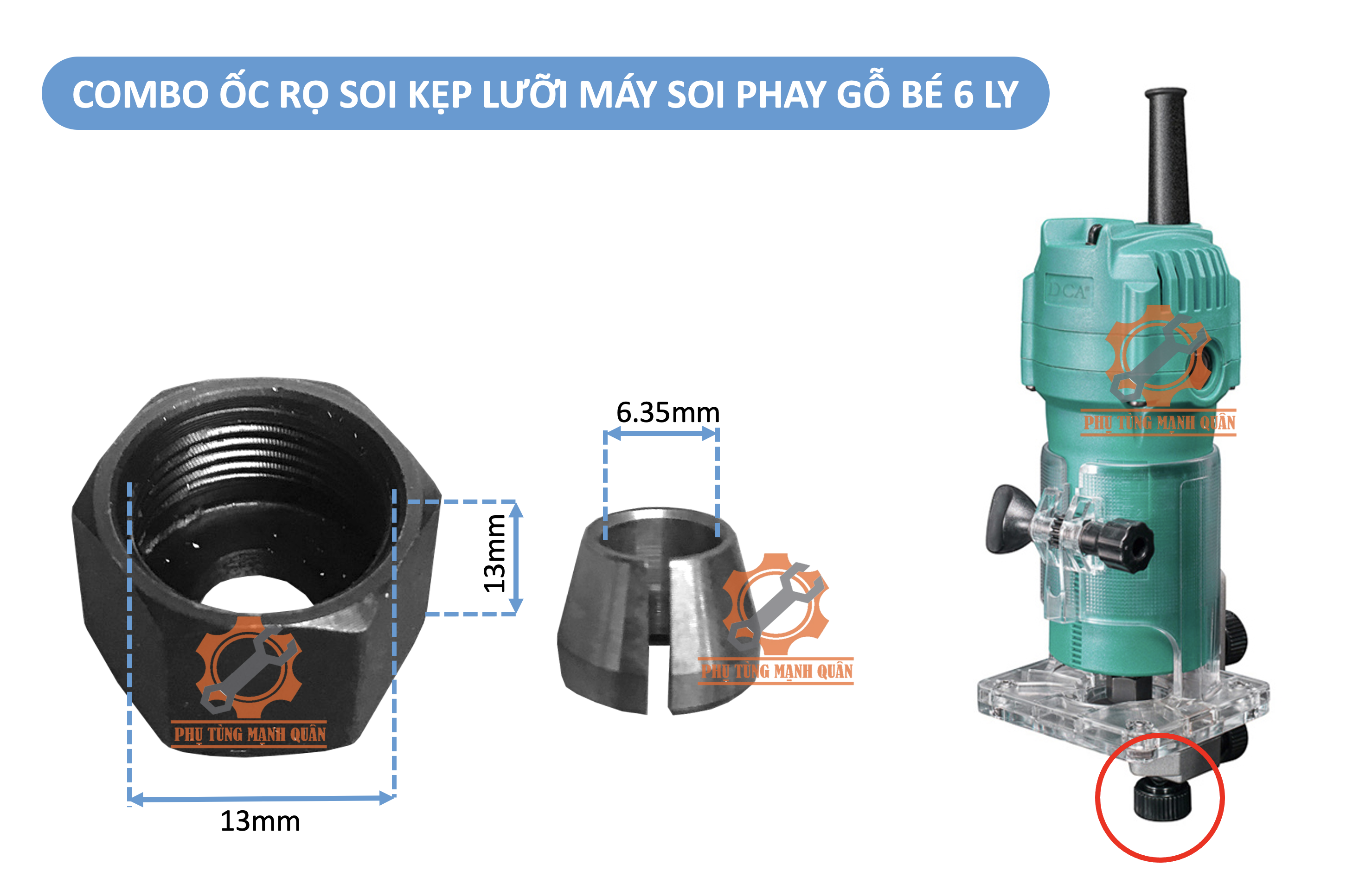 Bộ ốc mũi - máy soi 12ly/máy soi 6.35ly/mài khuôn 3.7ly/mài khuôn 3.8ly