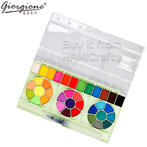 Màu nước dạng nén bộ 36 màu Macaron - Giorgione