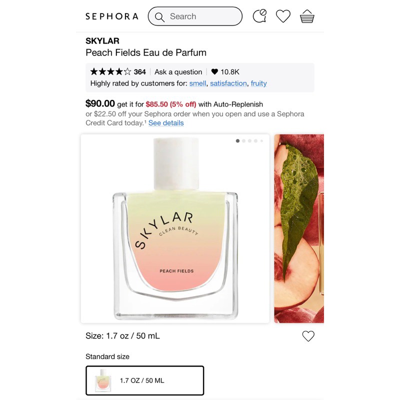 Vial mẫu thử nước Skylar Peach Fields EDP 1.5ml