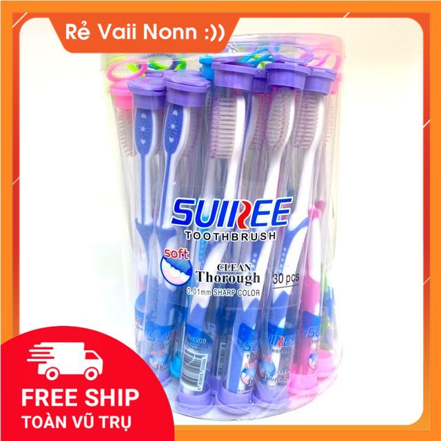 Bàn chải đánh răng sunree thái lan sợi siêu mảnh 0.01 sạch sâu chân răng, trắng răng , khử mùi