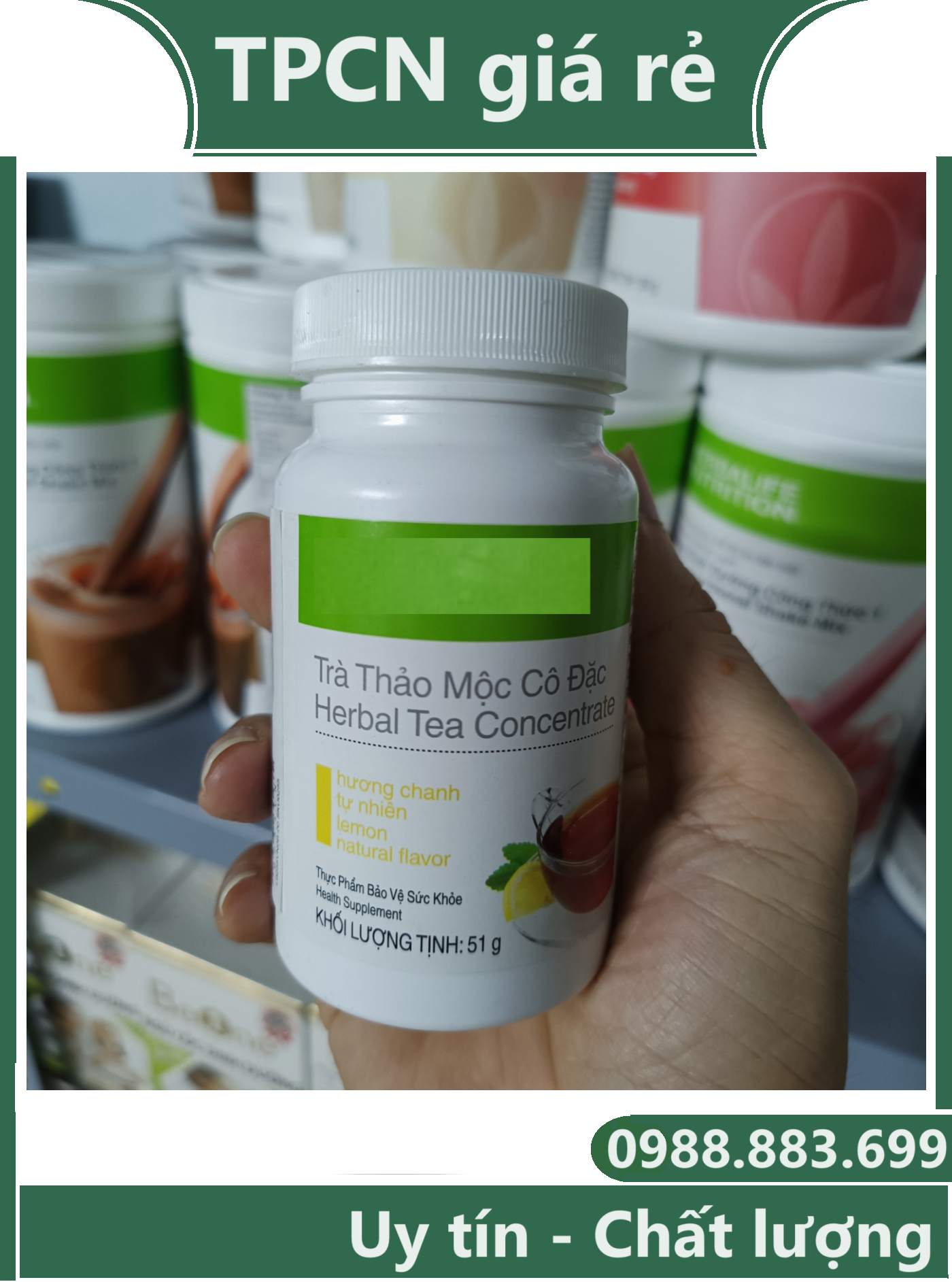 Trà cô đặc thảo mộc vị chanh Herbal Nutri