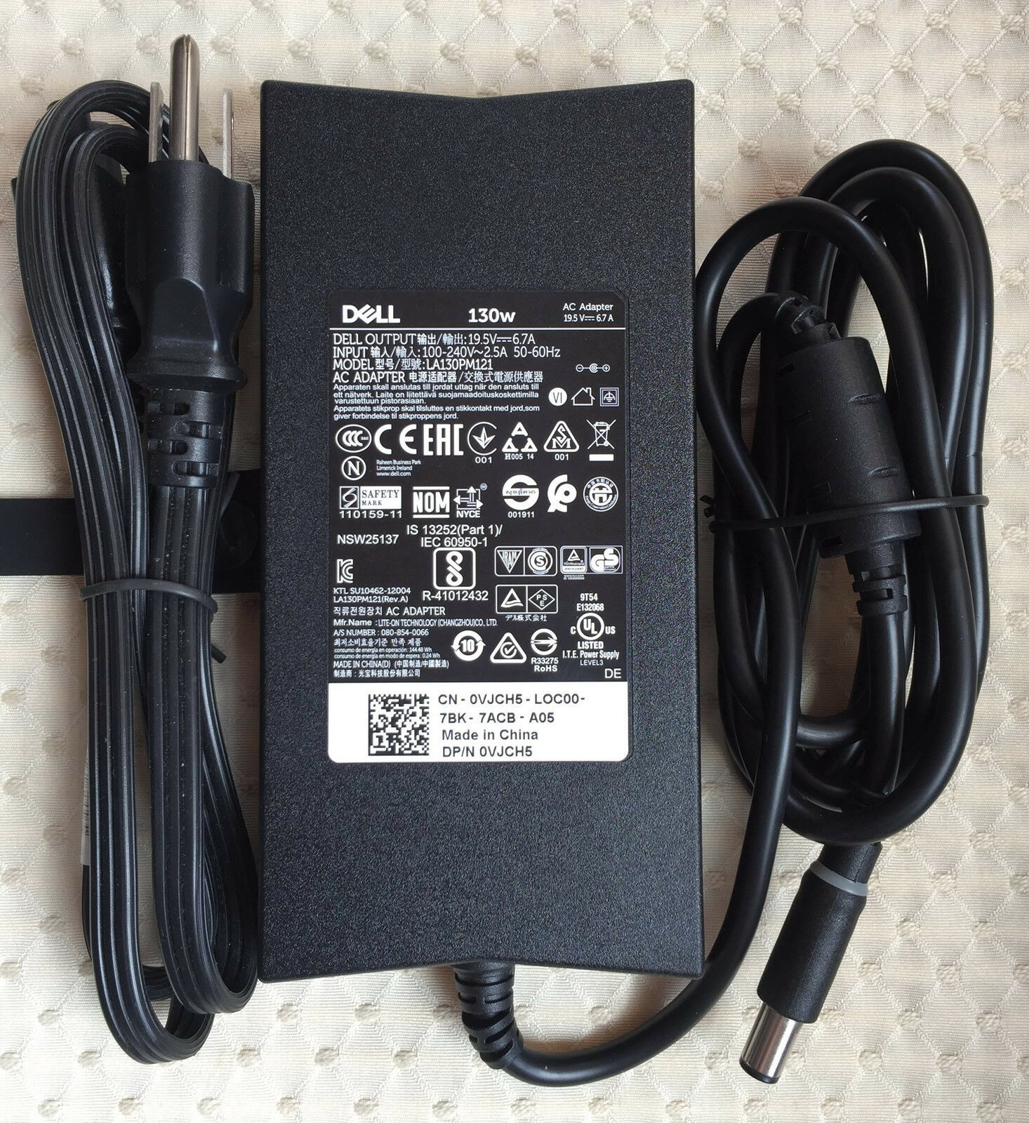 Sạc laptop dell inspiron 7559 130w bản gốc của dell
