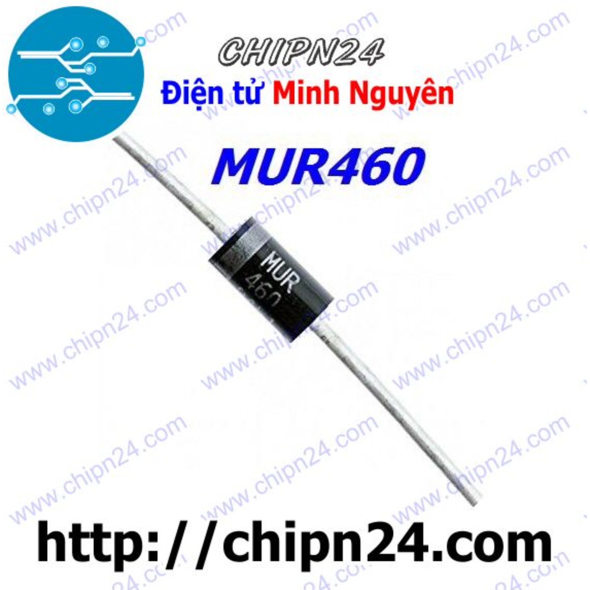 [2 con] (DIP) Diode MUR460 DO-201 4A 600V (MUR 460) [Diode Schottky]