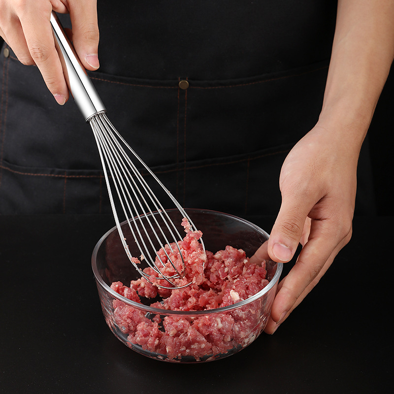 Cây đánh trứng cầm tay inox, Dụng cụ đánh trứng tự động, Dụng cụ đánh trứng bằng tay, Dụng cụ nhà bếp, Dụng cụ đánh sữa, Đồ dùng làm bánh-HAUSE