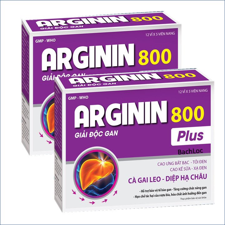 Viên Uống Giải Độc Gan Arginin 800 Plus-Thanh Nhiệt, Giải Độc, Mát Gan