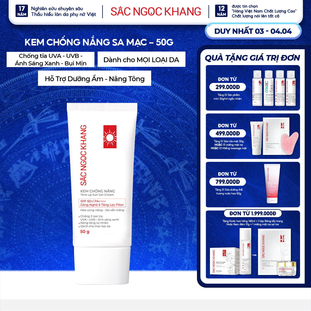 Kem chống nắng Sắc Ngọc Khang 50g