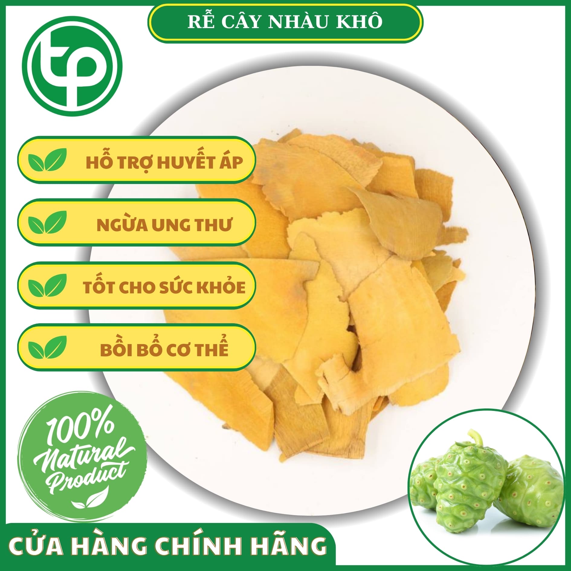 Rễ nhàu khô 500g - tấn phát