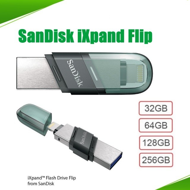 USB lighting 3.0 SanDisk iXpand Mini Flash 64GB cho iphone, ipad