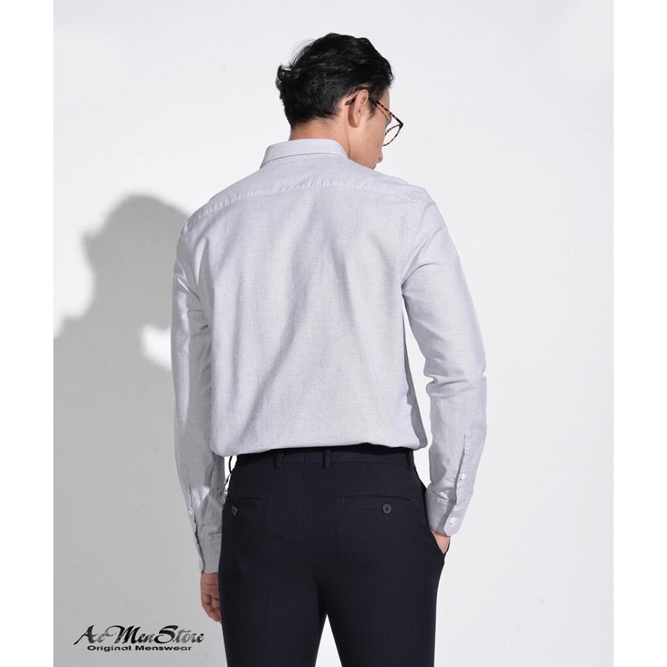 Áo sơ mi nam ROUTINE dài tay cổ bẻ cúc ve Form Fitted 110S20SHL018