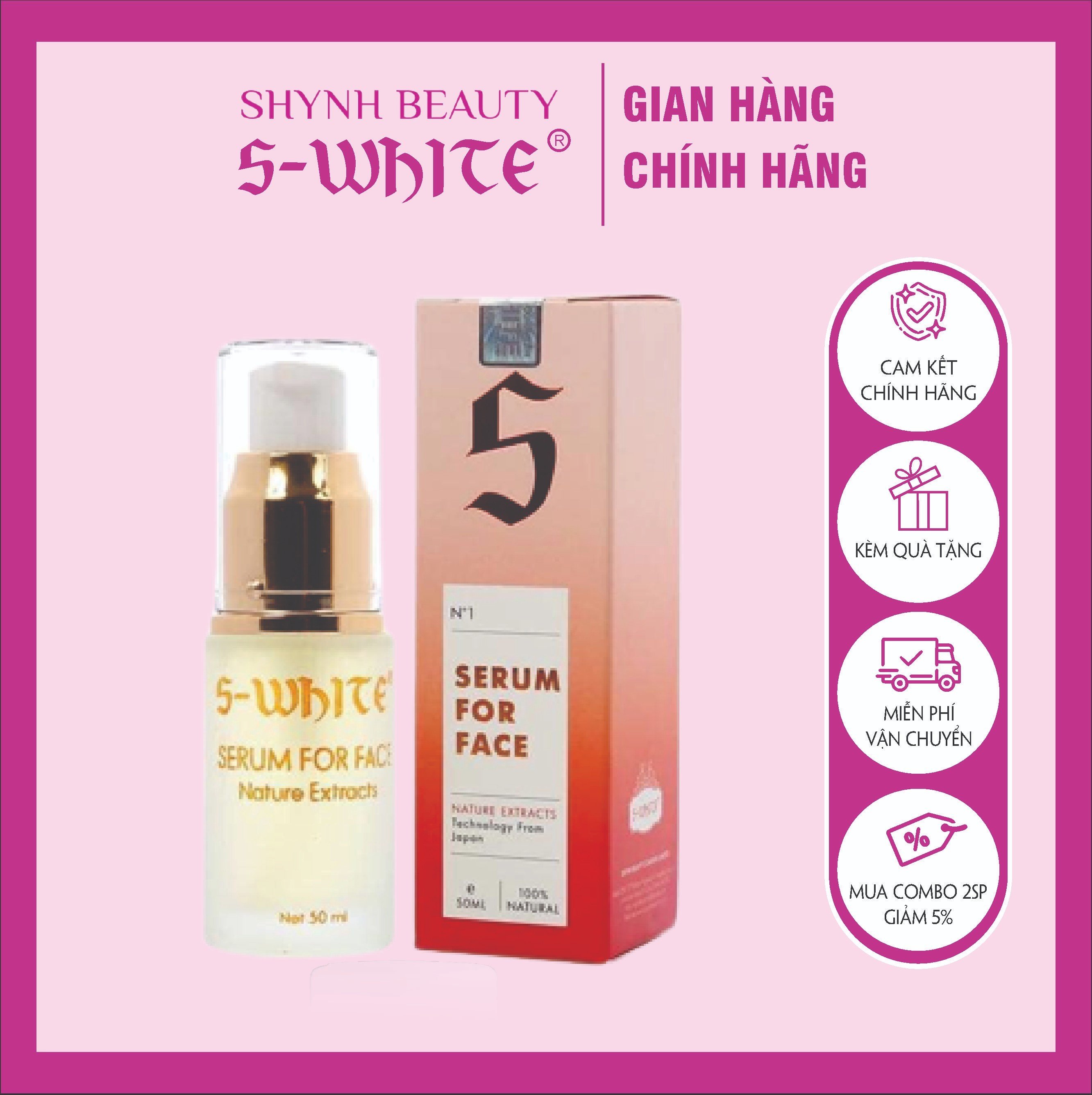SERUM GỪNG SWHITE DƯỠNG SÁNG DA CẤP ẨM