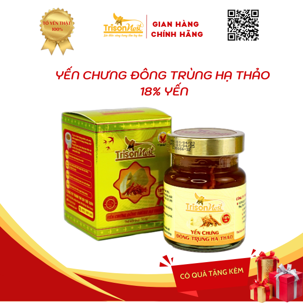 [YẾN SÀO TRÍ SƠN] YẾN CHƯNG SẴN 18% HŨ
