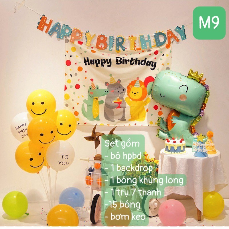 Set trang trí sinh Nhật khủng Long