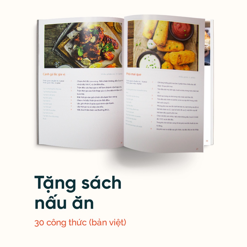 Nồi chiên không dầu Cosori CP158-AF (5,5 lít) (KÈM QUÀ TẶNG )