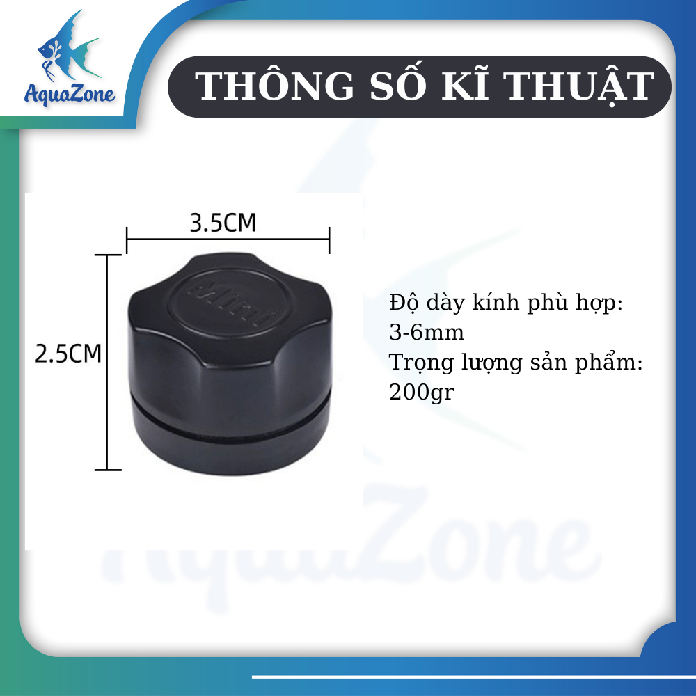 Hít nam châm chà hồ mini HW02 dọn vệ sinh dành cho bể cá