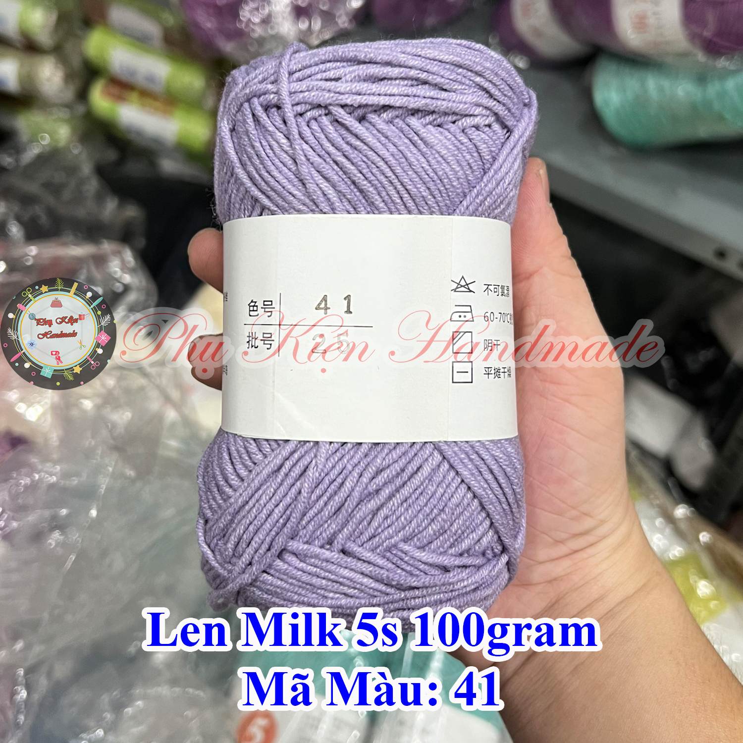 Len Milk 5s - Milk cotton xuất Hàn 40k/c 100gr